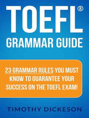 cover image of TOEFL Grammar Guide